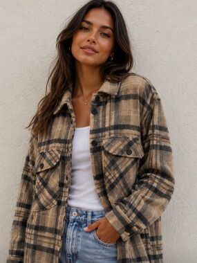 Zara Plaid Shacket